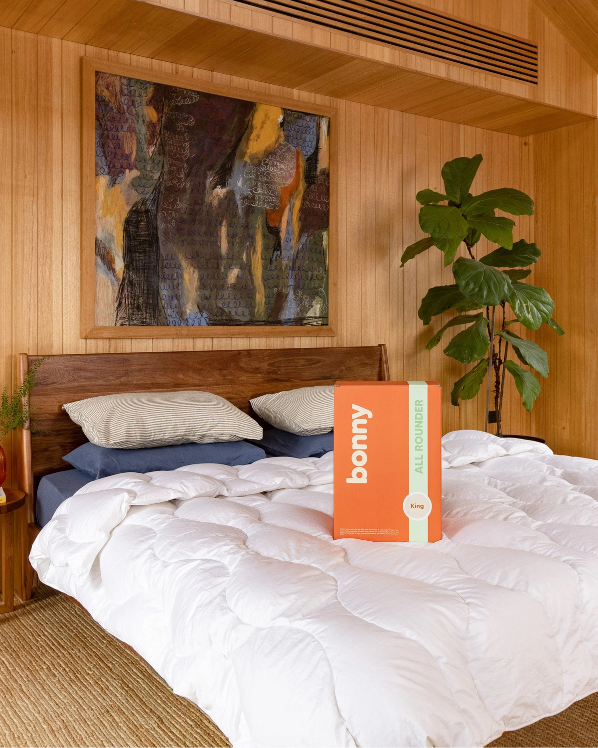 <p>Pictured above: <a href="/products/all-rounder" title="All Rounder"><strong>Bonny's All Rounder doona.</strong></a></p>